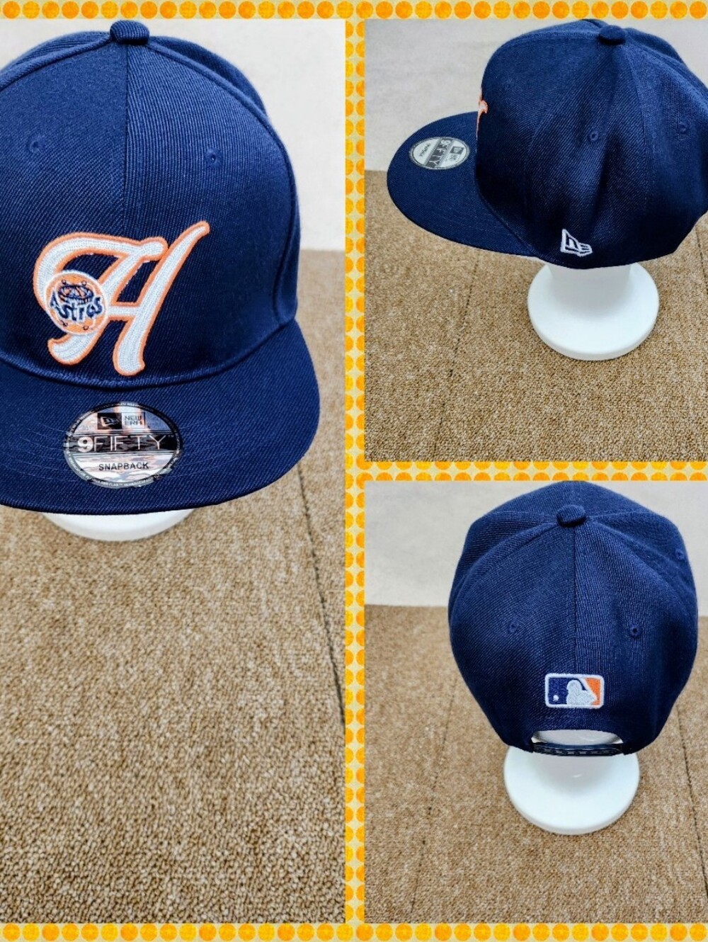 HOUSTON ASTROS MLB BASEBALL SNAPBACK HAT.